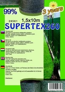 Sieť na plot SUPERTEX260 1,5X50 m zelená 99%