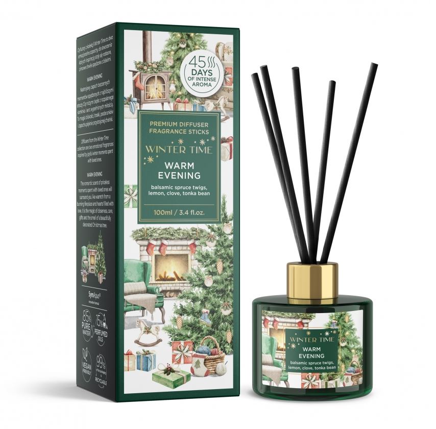 Illatosító-Prémium, pálcás Winter Time Warm Evening 100 ml