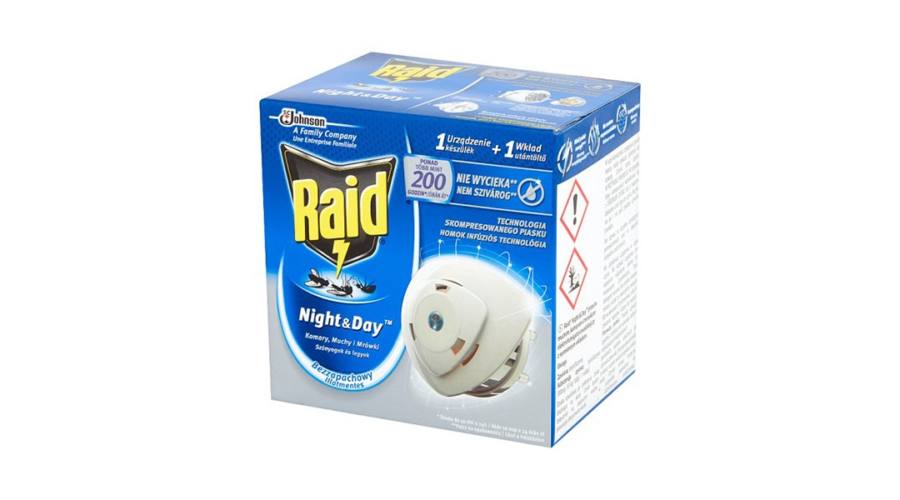 Raid Night&Day elektrický proti komárom a muchám 1 ks náhrady