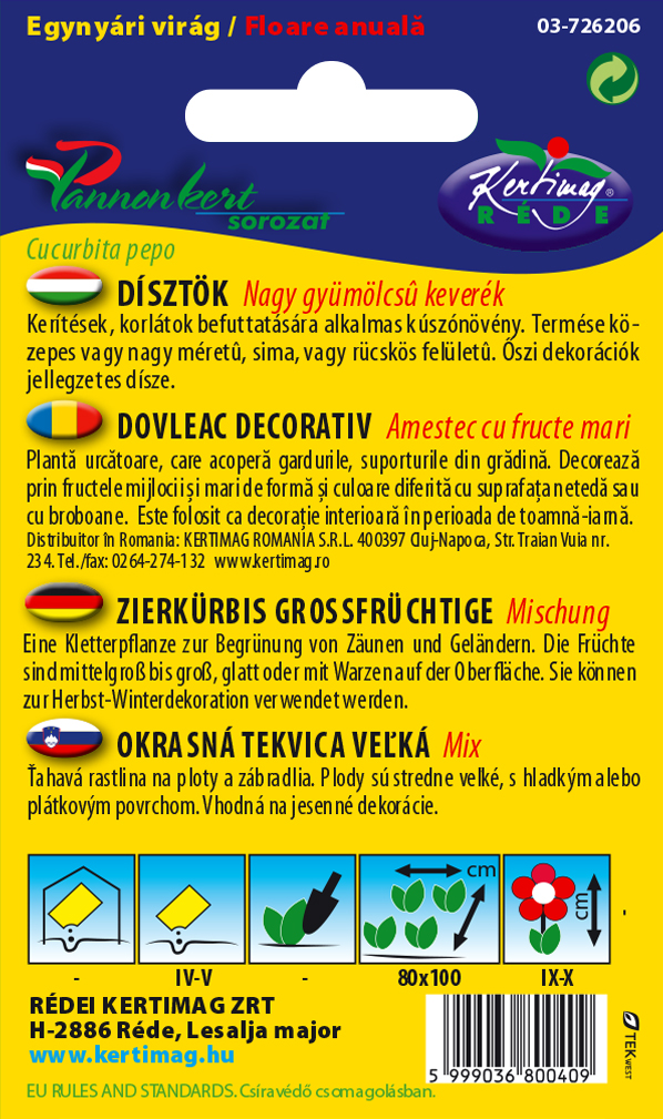 Tekvica okrasná zmes 1g