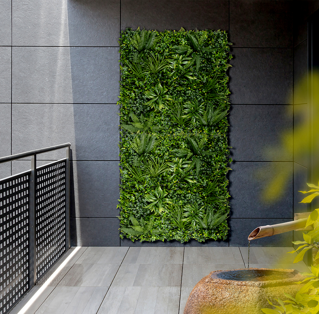 Zelená stena s tropickými rastlinami Vertical Tropic 1x1 m
