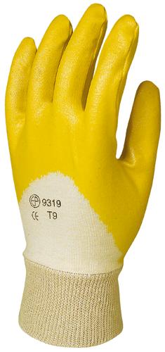 Ochranné rukavice máčané žlté T-8 9318