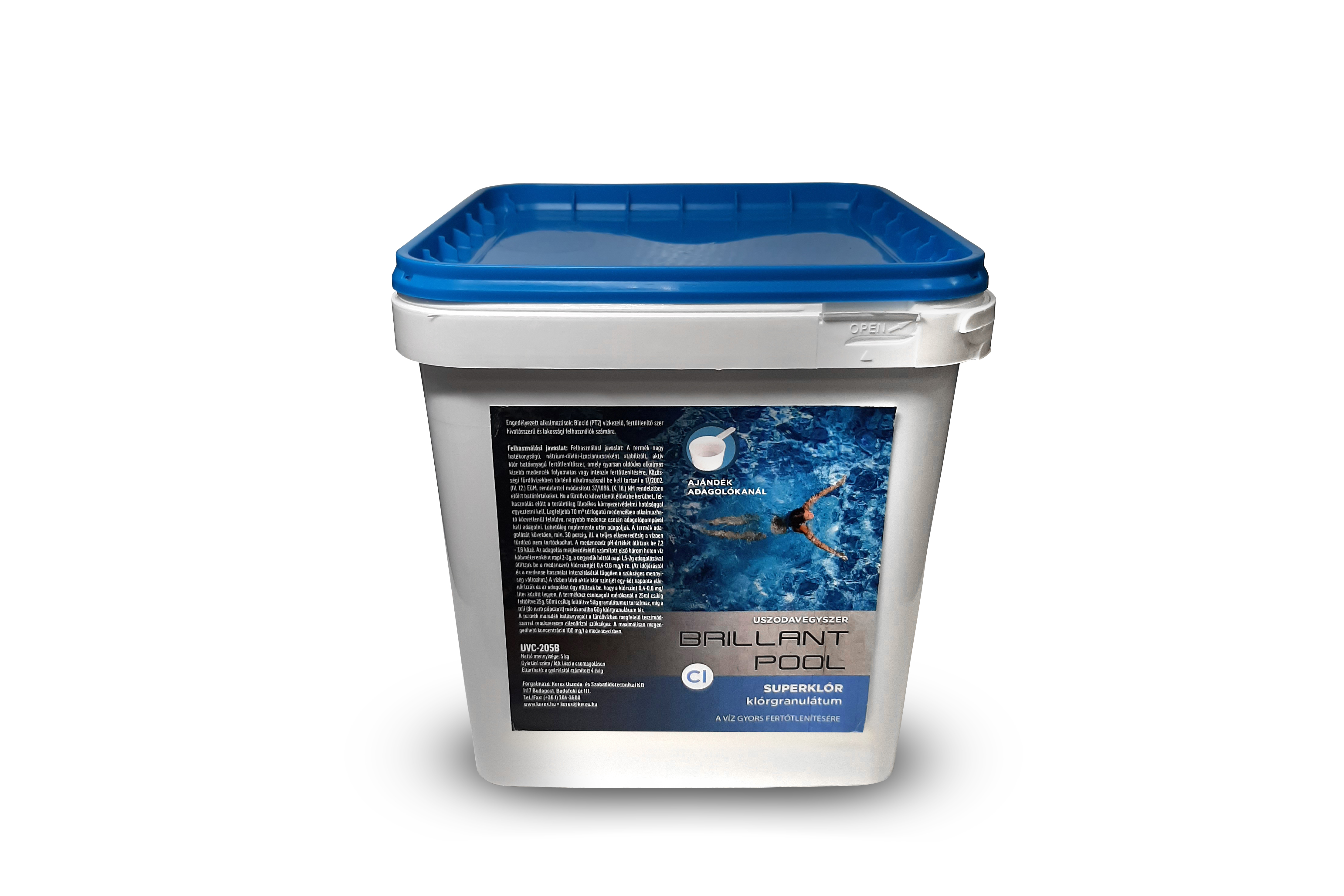 Superklór-gyorsan oldódó klór granulátum 5 kg