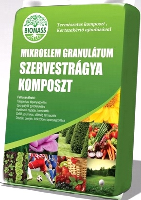 BIOMASS organické hnojivové gramulátum 25 l