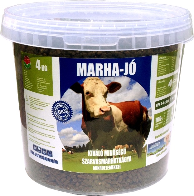 Marha-Jó peletované dobytkové hnojivo 4 kg