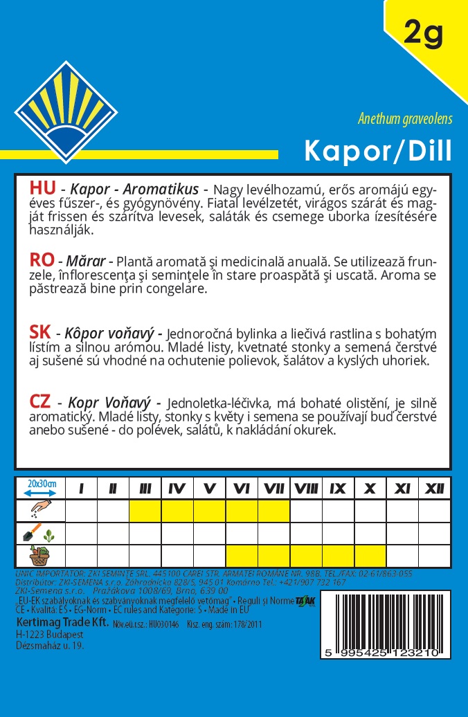 Kôpor Aromatický BK 2g