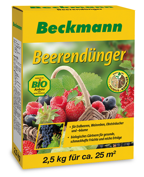 Beckmann szerves-ásványi növénytáp eperhez, szőlőhöz és gyümölcsökhöz 2,5 kg