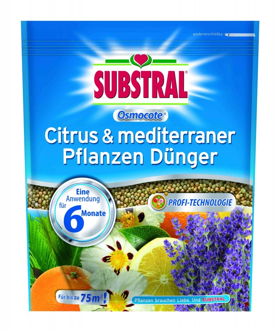 Substral Osmocote dlhopôsobiace hnojivo pre citrusy, mediterráne rastliny 1,5 kg