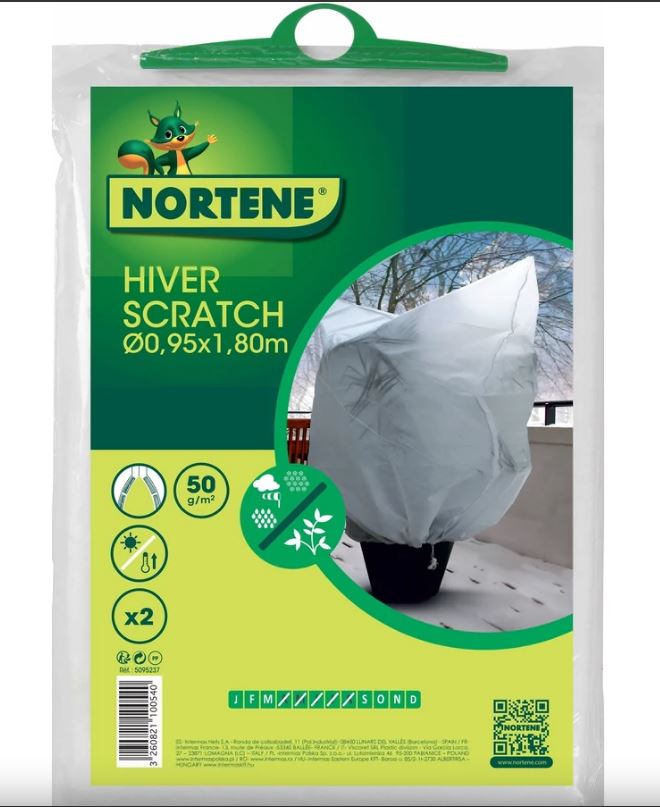 Overwintering felt Hiverscratch with self-adhesive tape 50g/m2 diameter:1,25x1,8m 2 pcs