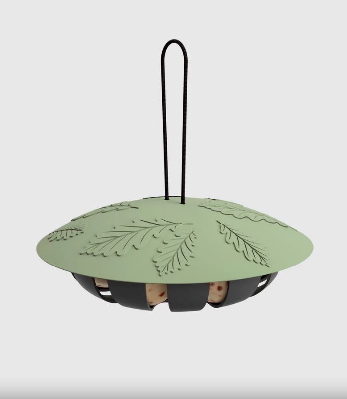 Madáretető JUNE 98%-ban újrahasznosított zöld/fekete-faggyú golyókhoz