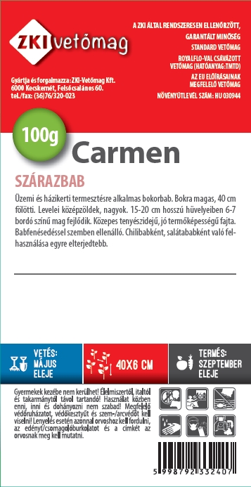 Fazuľa suchá konzumná Carmen 100g ZKI