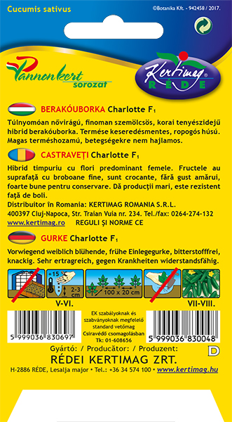 Uhorka (konzerv) Charlotte F1 2 g