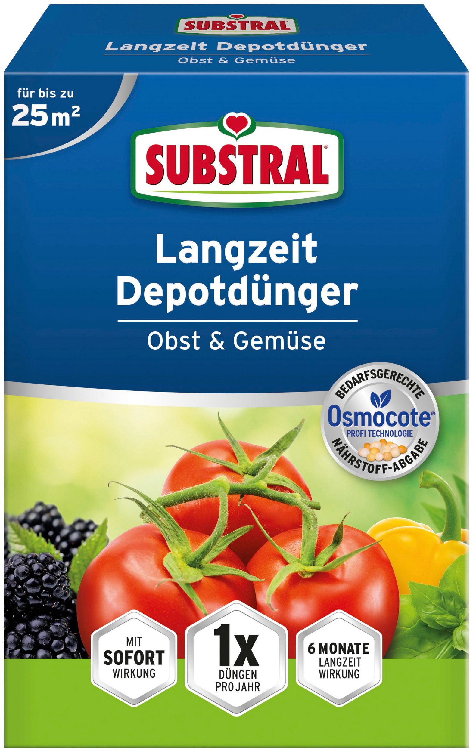 Substral Osmocote long-lasting fertilizer for fruits and vegetables 0,75 kg