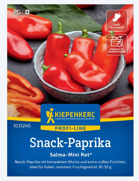 Paprika-snack Salma®-Mini Rot, F1 Kiepenkerl  ca. 5 db mag