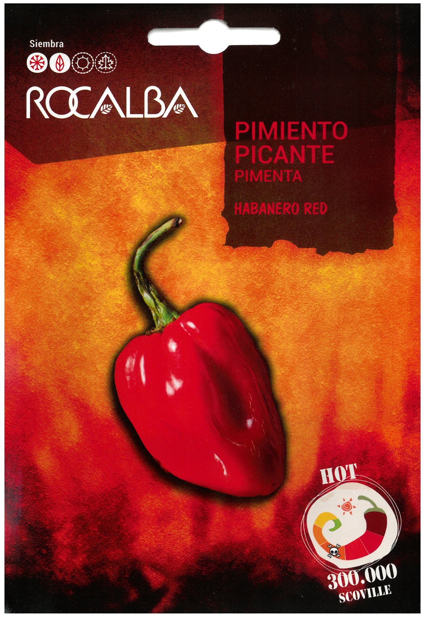 Chili paprika Piros Habanero Rocalba 0,5 g