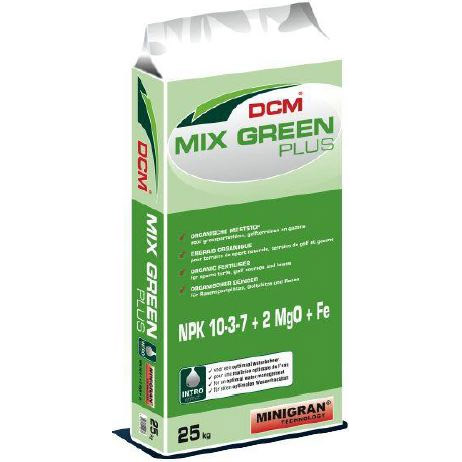 DCM Mix-Green Plus 10-3-7+2MgO+Fe 37 % szerves anyag 25 kg
